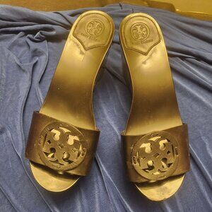 Tory Burch black Wedges